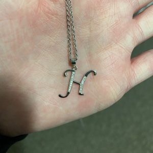 Sterling Silver “H” Necklace